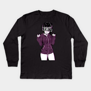 Aesthetic Japanese Girl 29 v2 Kids Long Sleeve T-Shirt